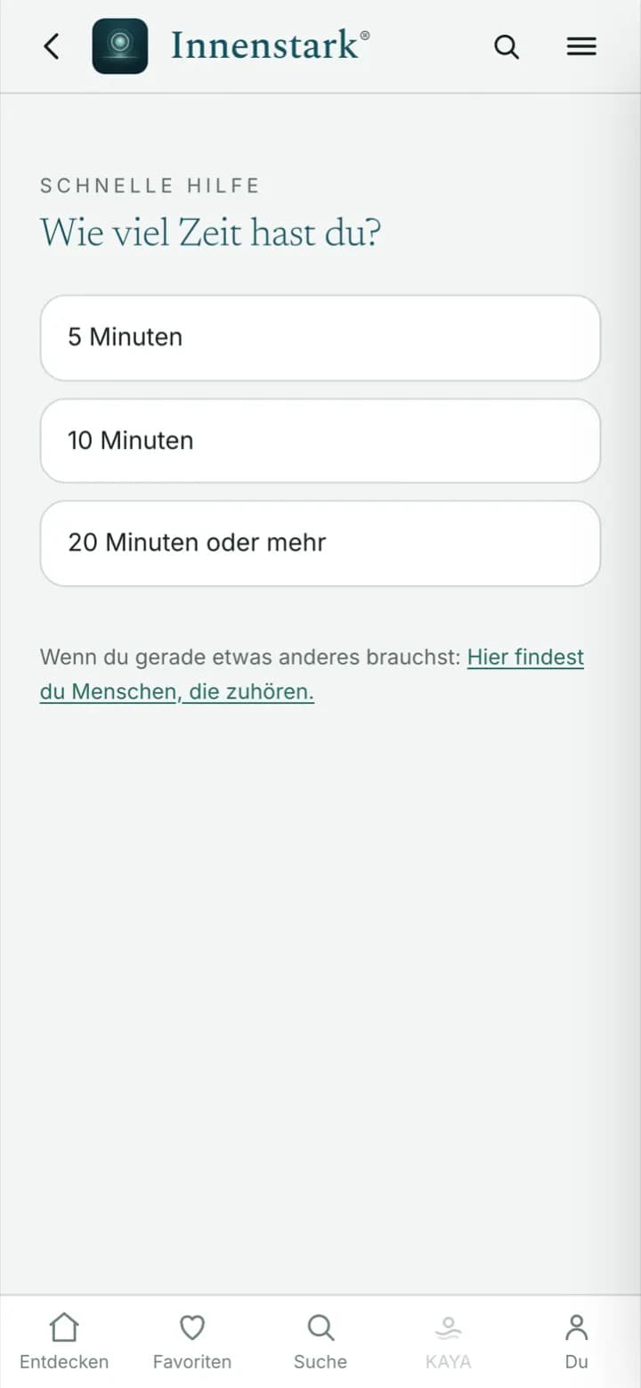 Schnelle Hilfe: Wie viel Zeit hast du?
